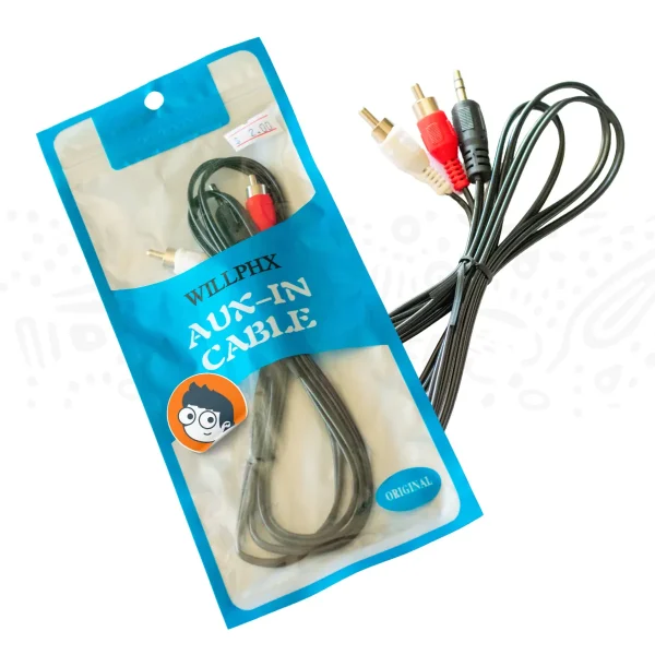 Cable de Audio Auxiliar Jack 3.5mm a 2 RCA - Imagen 2