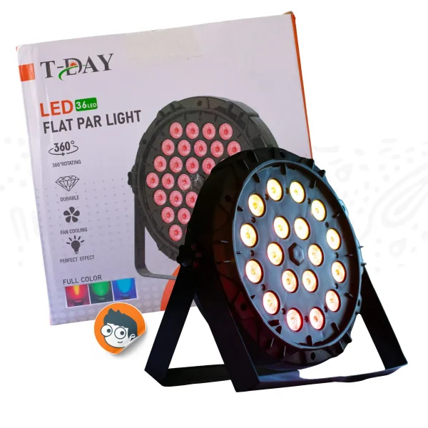 Reflector Luz LED Flat Par Light T-DAY RGB