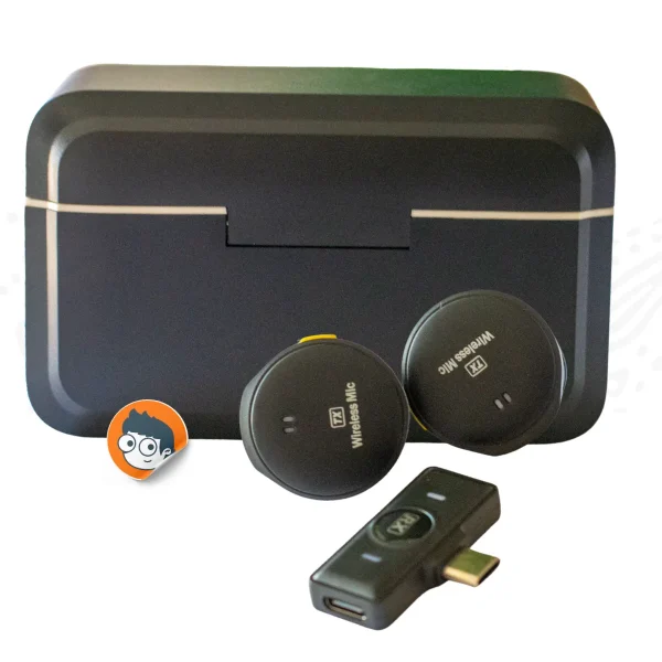 Micrófono Lavalier Inalámbrico con Adaptador Lightning