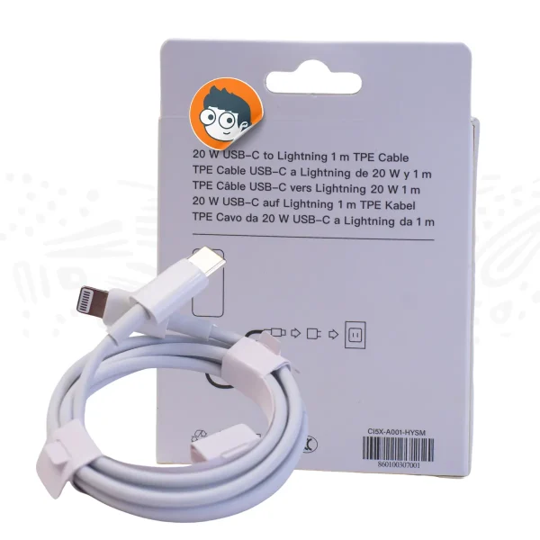 Cable MFI USB-C a Lightning 20W - Imagen 2