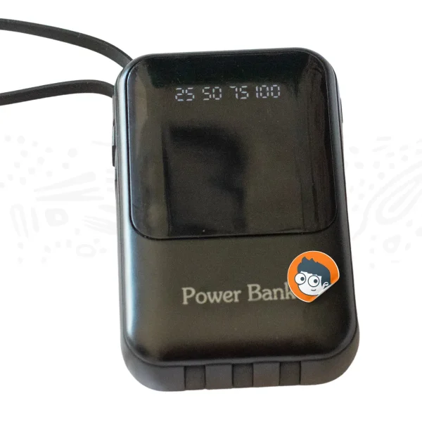 Powerbank 20,000 mAh con 4 Cables Integrados (Mini Power Bank)