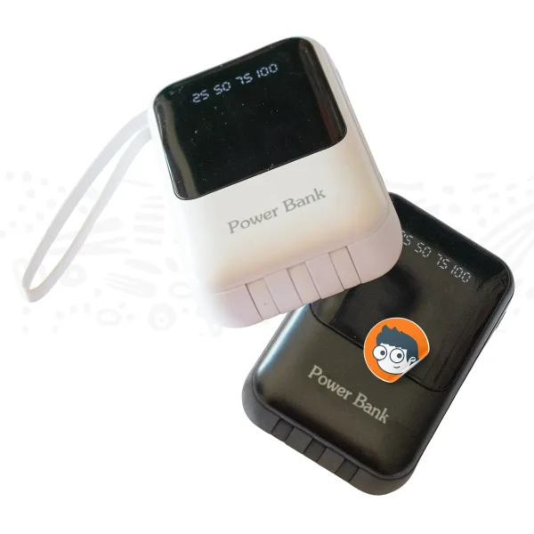 Powerbank 20,000 mAh con 4 Cables Integrados (Mini Power Bank) - Imagen 2