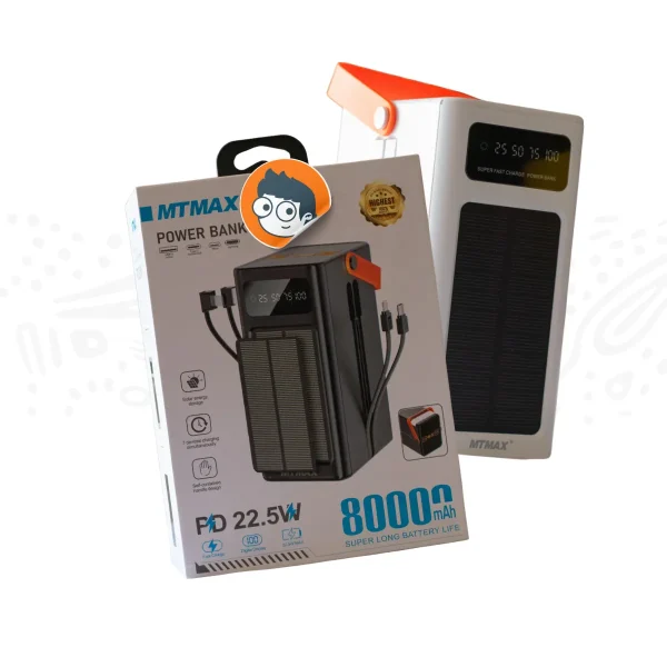 Batería Portátil Solar de 80,000 mAh PD de 22.5W - Imagen 2