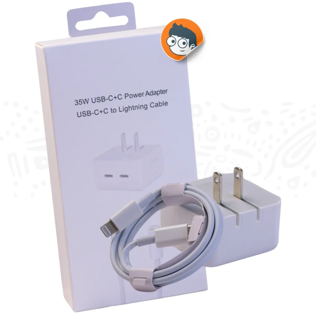Cargador Lightning de 35W con Doble Puerto