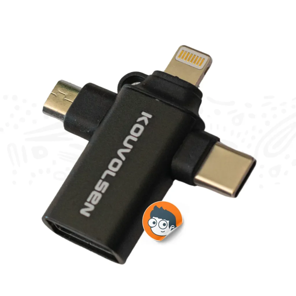 Adaptador OTG multifuncional 3 en 1